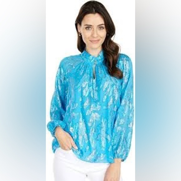 Lilly Pulitzer silk top. - Picture 8 of 8
